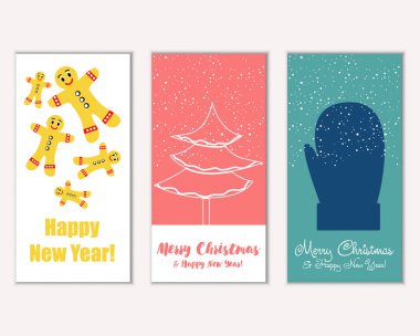 Mutlu Noeller ve mutlu yeni yıl tebrik kartları   