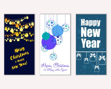 Mutlu Noeller ve mutlu yeni yıl tebrik kartları   