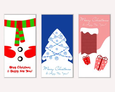 Mutlu Noeller ve mutlu yeni yıl tebrik kartları  