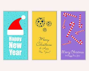 Mutlu Noeller ve mutlu yeni yıl tebrik kartları   