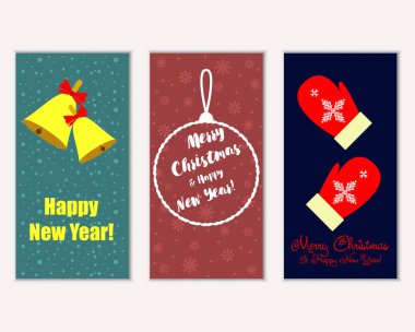 Mutlu Noeller ve mutlu yeni yıl tebrik kartları   