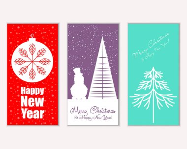 Mutlu Noeller ve mutlu yeni yıl tebrik kartları   