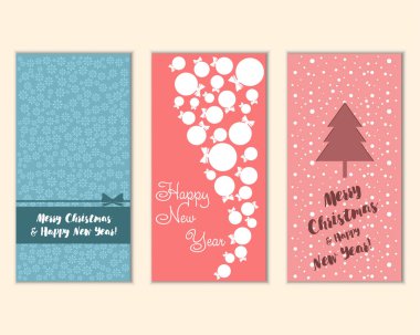 Mutlu Noeller ve mutlu yeni yıl tebrik kartları  