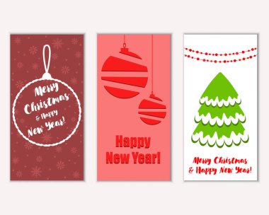 Mutlu Noeller ve mutlu yeni yıl tebrik kartları   