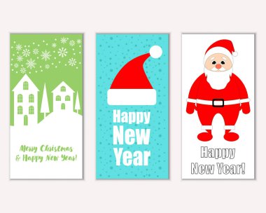 Mutlu Noeller ve mutlu yeni yıl tebrik kartları   