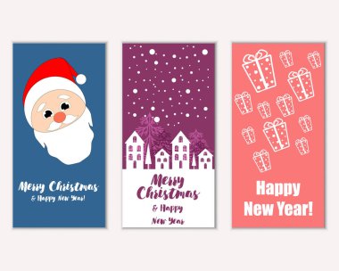 Mutlu Noeller ve mutlu yeni yıl tebrik kartları    