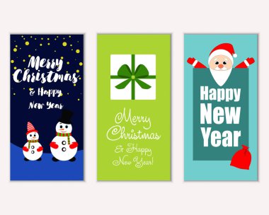 Mutlu Noeller ve mutlu yeni yıl tebrik kartları   