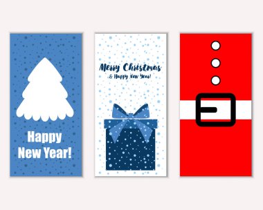 Mutlu Noeller ve mutlu yeni yıl tebrik kartları   