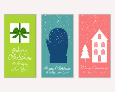 Mutlu Noeller ve mutlu yeni yıl tebrik kartları   