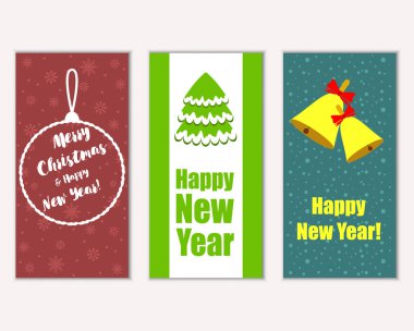 Mutlu Noeller ve mutlu yeni yıl tebrik kartları   