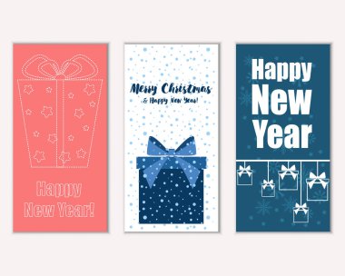 Mutlu Noeller ve mutlu yeni yıl tebrik kartları   