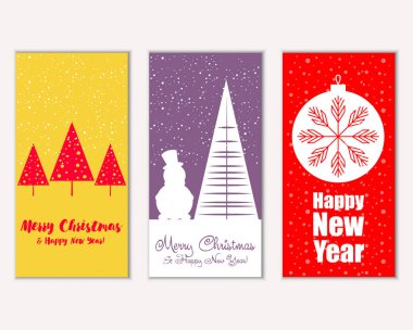 Mutlu Noeller ve mutlu yeni yıl tebrik kartları   