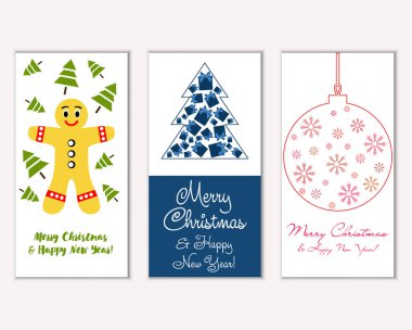 Mutlu Noeller ve mutlu yeni yıl tebrik kartları   