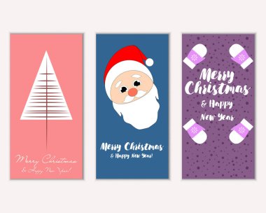 Mutlu Noeller ve mutlu yeni yıl tebrik kartları    