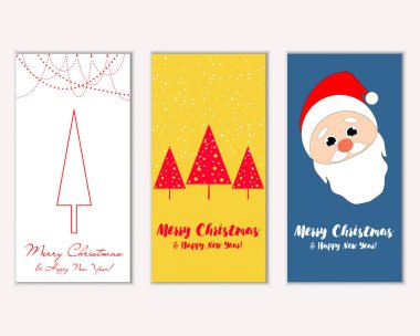 Mutlu Noeller ve mutlu yeni yıl tebrik kartları   