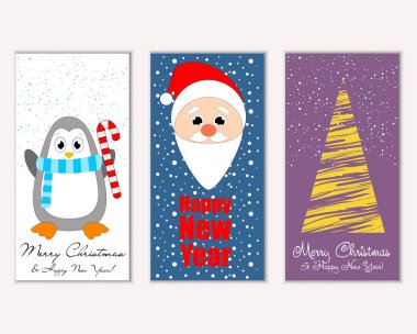 Mutlu Noeller ve mutlu yeni yıl tebrik kartları   