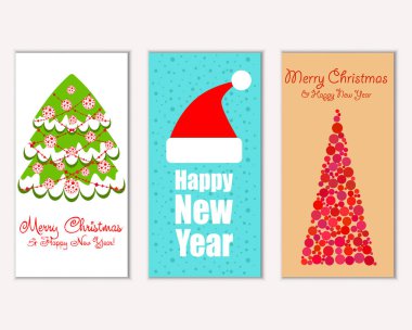 Mutlu Noeller ve mutlu yeni yıl tebrik kartları   