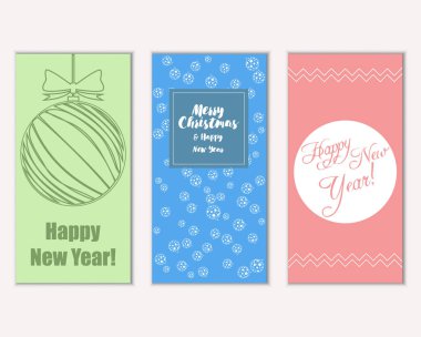 Mutlu Noeller ve mutlu yeni yıl tebrik kartları   