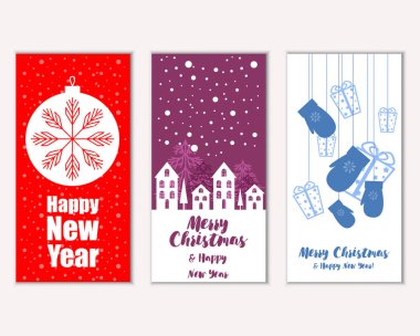 Mutlu Noeller ve mutlu yeni yıl tebrik kartları    