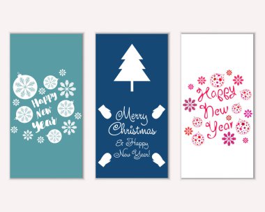 Mutlu Noeller ve mutlu yeni yıl tebrik kartları   