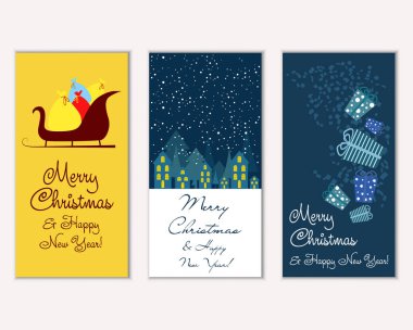 Mutlu Noeller ve mutlu yeni yıl tebrik kartları  
