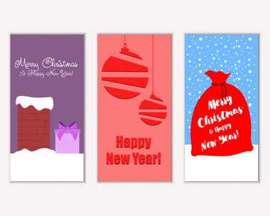Mutlu Noeller ve mutlu yeni yıl tebrik kartları   