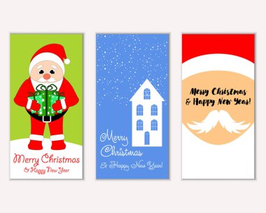 Mutlu Noeller ve mutlu yeni yıl tebrik kartları  
