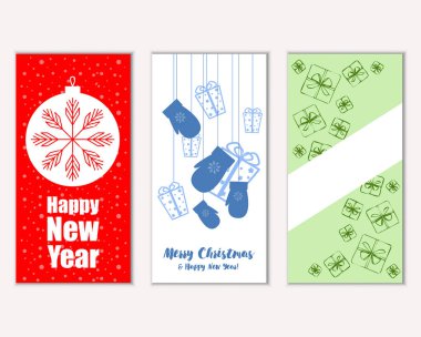 Mutlu Noeller ve mutlu yeni yıl tebrik kartları   