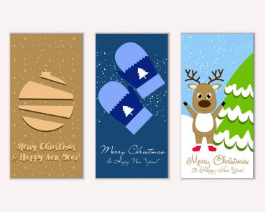 Mutlu Noeller ve mutlu yeni yıl tebrik kartları   