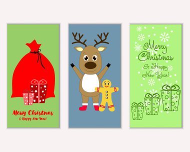 Mutlu Noeller ve mutlu yeni yıl tebrik kartları   