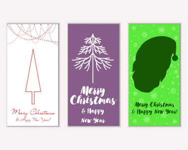 Mutlu Noeller ve mutlu yeni yıl tebrik kartları  