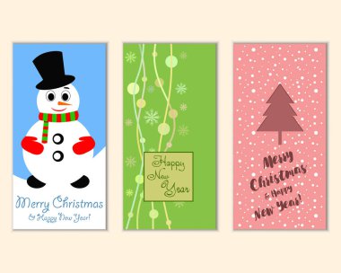 Mutlu Noeller ve mutlu yeni yıl tebrik kartları  
