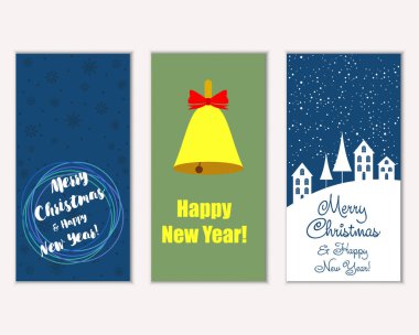 Mutlu Noeller ve mutlu yeni yıl tebrik kartları  