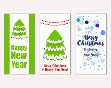 Mutlu Noeller ve mutlu yeni yıl tebrik kartları   
