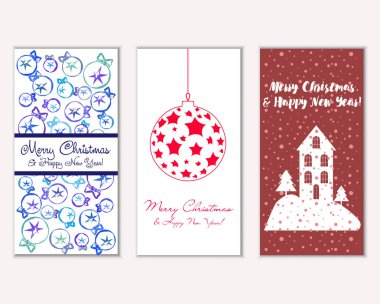 Mutlu Noeller ve mutlu yeni yıl tebrik kartları   
