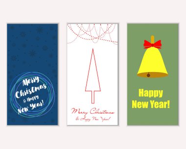 Mutlu Noeller ve mutlu yeni yıl tebrik kartları  