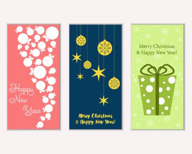 Mutlu Noeller ve mutlu yeni yıl tebrik kartları   