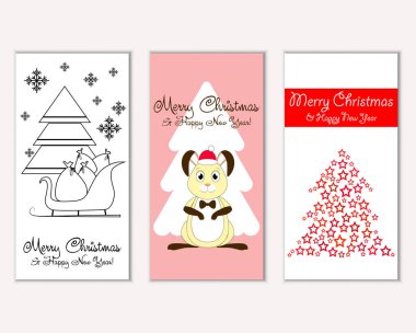 Mutlu Noeller ve mutlu yeni yıl tebrik kartları   