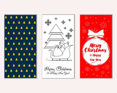 Mutlu Noeller ve mutlu yeni yıl tebrik kartları   