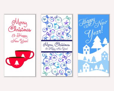 Mutlu Noeller ve mutlu yeni yıl tebrik kartları   