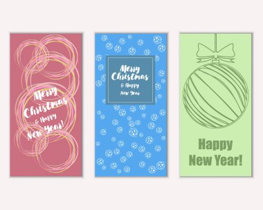 Mutlu Noeller ve mutlu yeni yıl tebrik kartları   