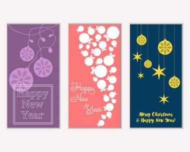Mutlu Noeller ve mutlu yeni yıl tebrik kartları   