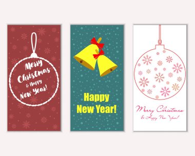 Mutlu Noeller ve mutlu yeni yıl tebrik kartları   