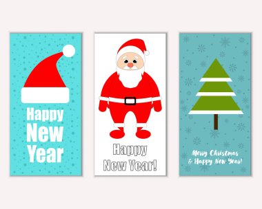 Mutlu Noeller ve mutlu yeni yıl tebrik kartları   