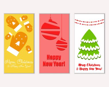 Mutlu Noeller ve mutlu yeni yıl tebrik kartları   