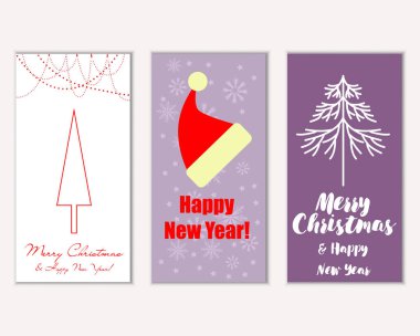 Mutlu Noeller ve mutlu yeni yıl tebrik kartları  