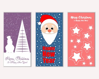 Mutlu Noeller ve mutlu yeni yıl tebrik kartları   