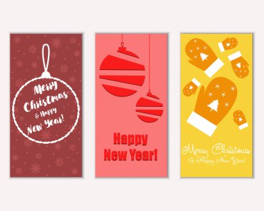 Mutlu Noeller ve mutlu yeni yıl tebrik kartları   