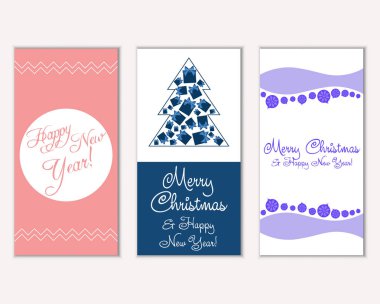 Mutlu Noeller ve mutlu yeni yıl tebrik kartları   