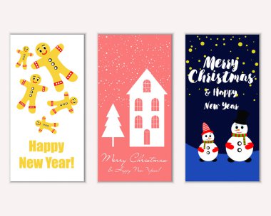 Mutlu Noeller ve mutlu yeni yıl tebrik kartları   